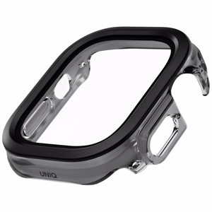 Чехол с закалённым стеклом Uniq Voute для Apple Watch Ultra 49мм - чёрный