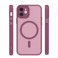 Mag Matt maciņš iPhone 12 6,1" bordo