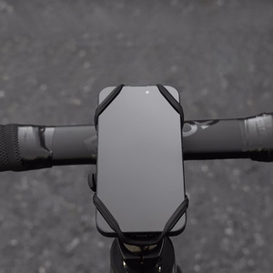 Rockbros LF24166 silikona velosipēda tālruņa turētājs, 4–7" – krāsa: melna