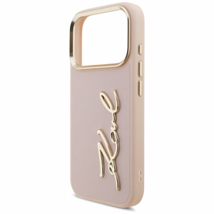 Karl Lagerfeld Karl Script Logo viedtālruņa apvalks iPhone 17 Pro - rozā