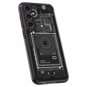 Spigen Ultra Hybrid viedtālruņa apvalks Samsung Galaxy S23 FE - tumši pelēka (Zero One raksts)