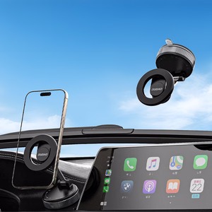 Dudao F24X MagSafe Compatible Car Holder with Suction Cup - Melns