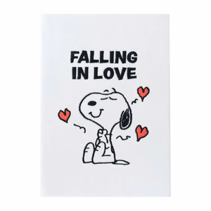 Snoopy Love Season A5 piezīmju grāmatiņa ar plīša vāku