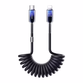 USB-C - Lightning kabelis Joyroom S-A43 30W 1.5m melns