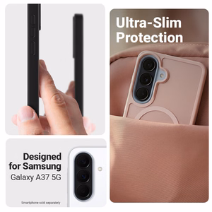 Crong Hybrid Matte Magnetic MagSafe vāciņš ierīcei Samsung Galaxy A37 / A36, rozā