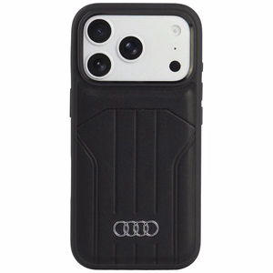 Audi sintētiskās ādas vāciņš modelim iPhone 18 Pro / 17 Pro, saderīgs ar MagSafe – melns