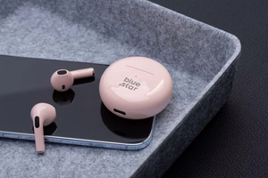 Blue Star (TX3) TWS Bluetooth bezvadu austiņas rozā