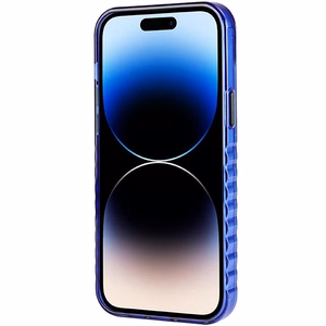 Audi IML Magnētiskais apvalks viedtālrunim iPhone 14 Pro Max ar lielu logotipu - zils