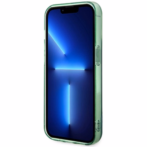 BMW M trīskrāsu svītras magnētiskais viedtālruņa apvalks iPhone 15 Pro - zaļš