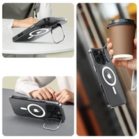 Tech-Protect MagStand MagSafe apvalks iPhone 16 Pro - caurspīdīgs