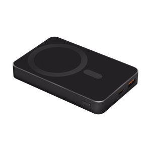 Krüger&Matz magnētiskais bezvadu ārējais akumulators, 10000 mAh, melns
