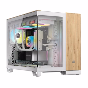 Corsair CC-9011288-WW datora korpuss Midi Tower bambuss, balts