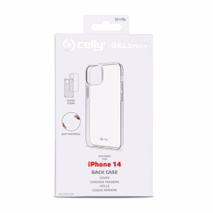 CELLY Gelskin aizmugures maciņš Apple iPhone 14, caurspīdīgs