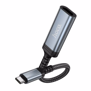Konversijas kabelis no USB C uz HDMI sieviešu Hoco 4K 30Hz 0,2 m UA43A tērauda pelēks