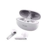 Trust Yavi - bezvadu Earbuds Bluetooth TWS with Charging maciņš & ENC (balts)