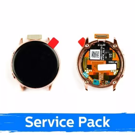 LCD displejs saderīgs ar Samsung Watch Active 40mm ar rāmi / zeltains / (Service Pack)