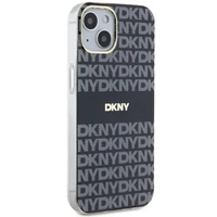DKNY IML Mono un svītras Magnētiskais viedtālruņa apvalks iPhone 15 Plus / 14 Plus - melna