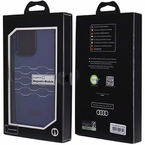 Audi IML Magnētiskais viedtālruņa apvalks iPhone 14 Pro Max - zils
