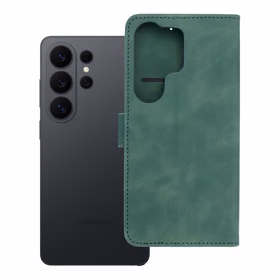 TENDER grāmatas veida viedtālruņa apvalks SAMSUNG S26 Ultra zaļš