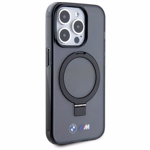 BMW gredzena statīvs M kolekcija Magnētiskais viedtālruņa apvalks iPhone 15 Pro - melns
