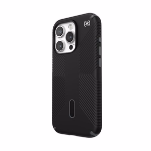 Speck Presidio2 Grip ClickLock MagSafe vāciņš ierīcei iPhone 15 Pro, melnā un slānekļpelēkā krāsā