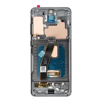 LCD ekrāns SAMSUNG S20 4G pelēks SOFT OLED ar rāmi
