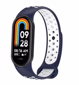 Beline Siksniņa Mi Band 9/8 design zils/balts