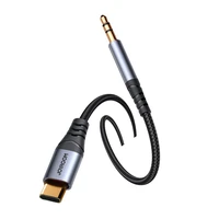 Joyroom Audio Transfer Series SY-A07 mini ligzdas 3.5 mm / USB-C kabelis 1.2 m - melns