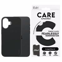 CARE by PanzerGlass Modes apvalks iPhone 16 6.1" melns/melns Magnētiskais 1377