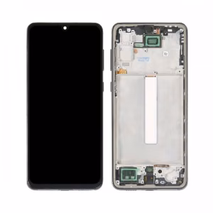 LCD Displejs Saderīgs ar Samsung A336 A33 5G ar Frame / Melns / HQ