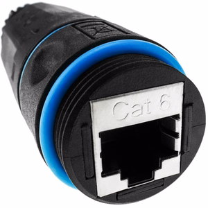 Techly IWP-MD C6-IP68T kabeļa adapteris RJ-45 melns