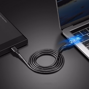 Ugreen US286 USB-C - USB-C 3A 480Mb/s kabelis 3m melns
