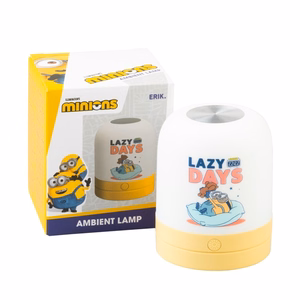 Minions – bezvadu USB-C LED noskaņas lampa bērniem ar regulējamu spilgtumu
