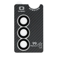 Rūdītais stikls Tel Protect Titanium Lens 99% AR Aramid Series kamerai Samsung Galaxy S25 Plus (3 lēcas)