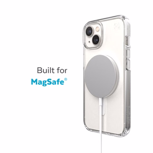 Speck Presidio Perfect-Clear + MagSafe vāciņš ierīcei iPhone 15 Plus / 14 Plus, caurspīdīgs