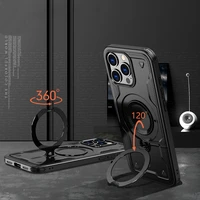 Hybrid Armor Trendy viedtālruņa apvalks ar MagSafe iPhone 16 Pro Max - melns