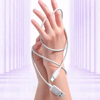 Joyroom Multi-Color Series A14 USB-A / USB-C 3A 1.2 m kabelis - balts