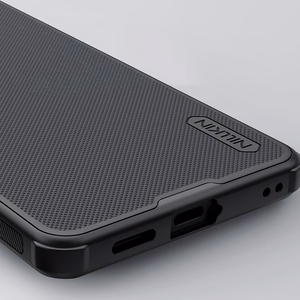 Nillkin Super Frosted Shield Pro magnētiskais MagSafe saderīgs maciņš priekš Samsung Galaxy S26 melns