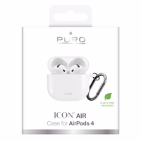 Puro Icon AirPods 4 korpuss - Balts