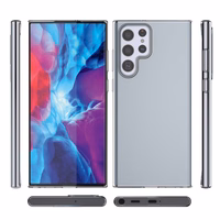 Īpaši caurspīdīgs gēla apvalks 0,5mm Samsung Galaxy S22 Ultra caurspīdīgs