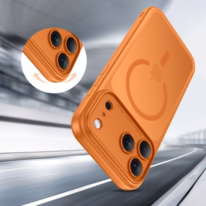 Tech-Protect Magpeak MagSafe CC maciņš iPhone 17 Pro oranžs