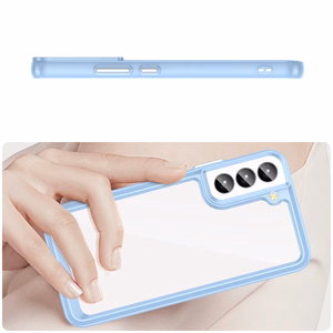 Outer Space Case для Samsung Galaxy S23+ чехол с гибкой рамкой синий