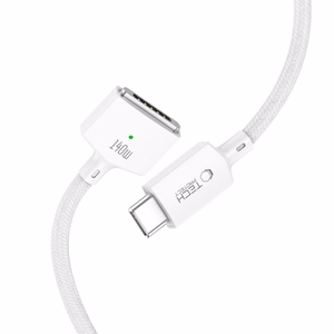 Tech-Protect MMC01 Ultraboost USB-C / MagSafe 3 140W 300cm kabelis, paredzēts MacBook, balts