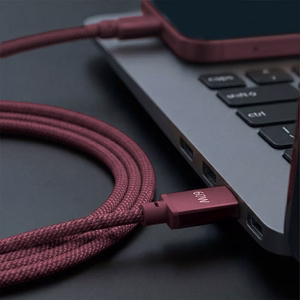 Forever Vibe kabelis USB-C - USB-C 1,0 m 60W bordo