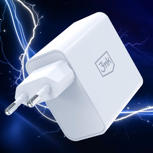 3mk FlowPower 45W 1A1C PD3.0 QC4+ sienas lādētājs - balts