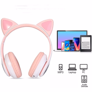 Reach Cat Glow bezvadu austiņas, rozā krāsā