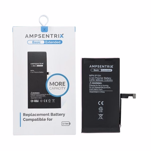 AmpSentrix Basic baterija iPhone 15 (lielas ietilpības 3600 mAh)