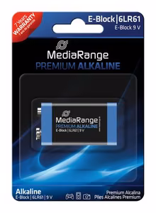 BATTERY ALKALINE E-BLOCK 9V/MRBAT107 MEDIARANGE