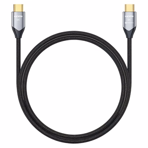 Kabelis HDMI 2.1 Forcell Cafule 8K 60Hz / 4K 120Hz - Ultra High Speed, HDR, eARC, VRR, 48Gbps 1 m melns