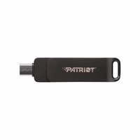 USB zibatmiņa PATRIOT Rage R550 128GB 100 MB/S USB A+C grozāms dizains (PE128GR550DSAD) melna